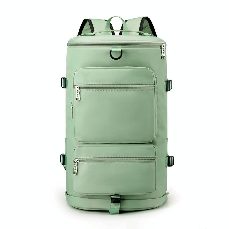 NNEDSZ Waterproof Gym Bag - Shoe Compartment Included - Light Green