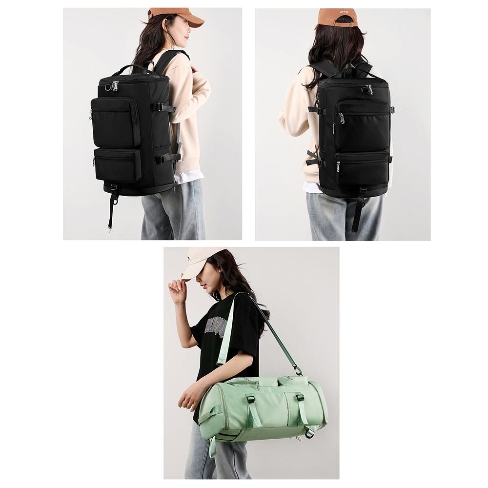 NNEDSZ Waterproof Gym Bag - Shoe Compartment Included - Light Green