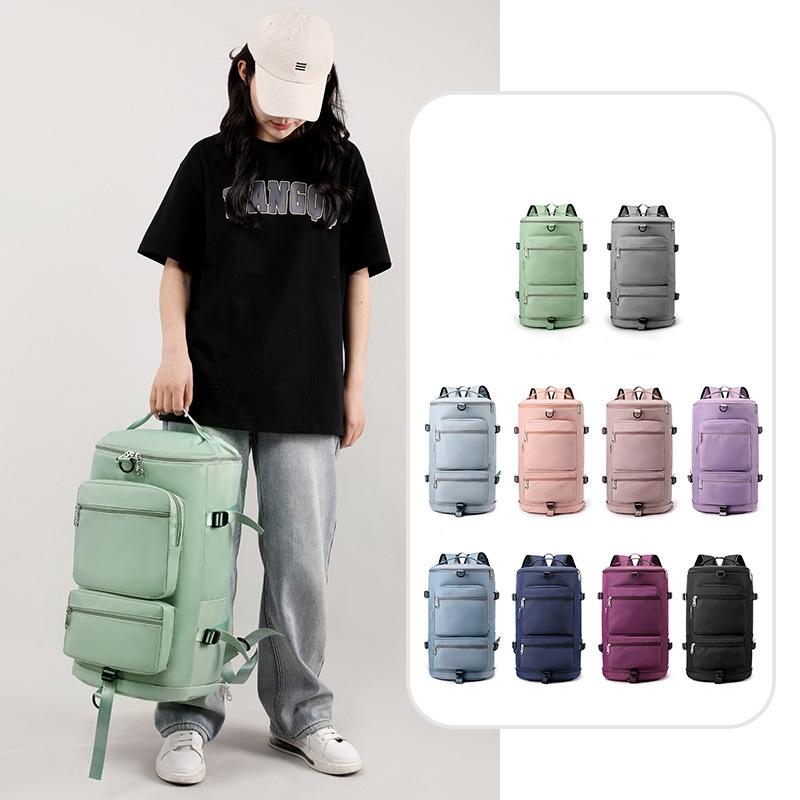 NNEDSZ Waterproof Gym Bag - Shoe Compartment Included - Fog Blue